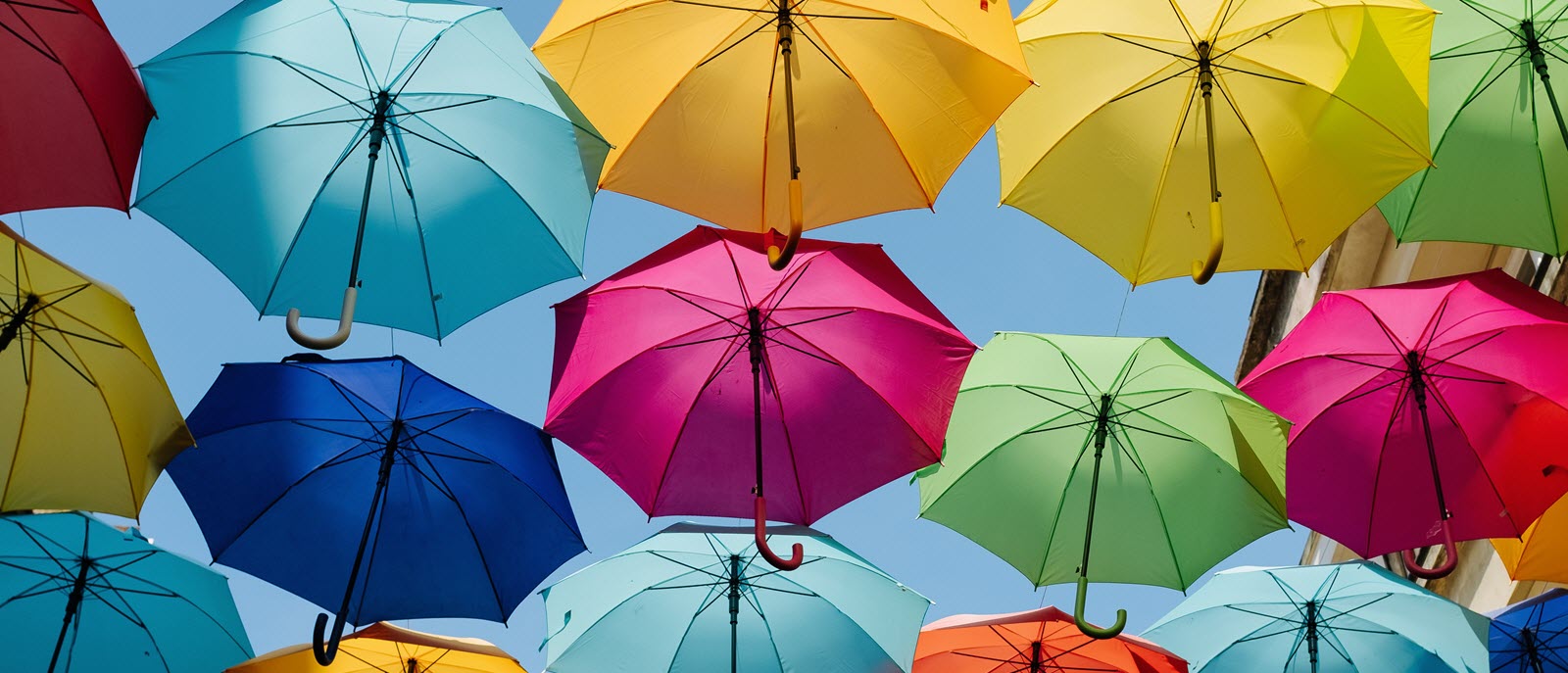 colorful umbrellas.