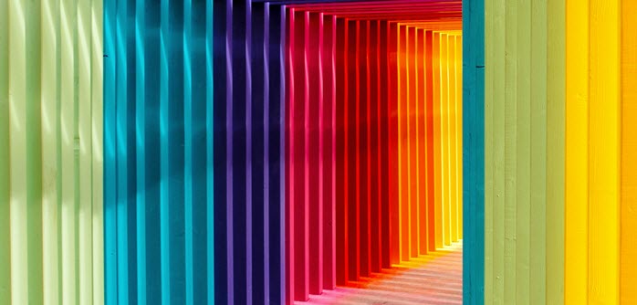 colorful tunnel.